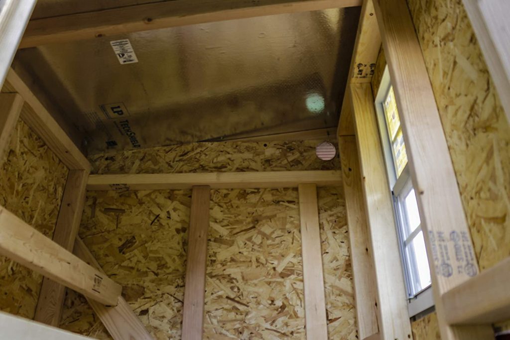 OverEz chicken coop ceiling